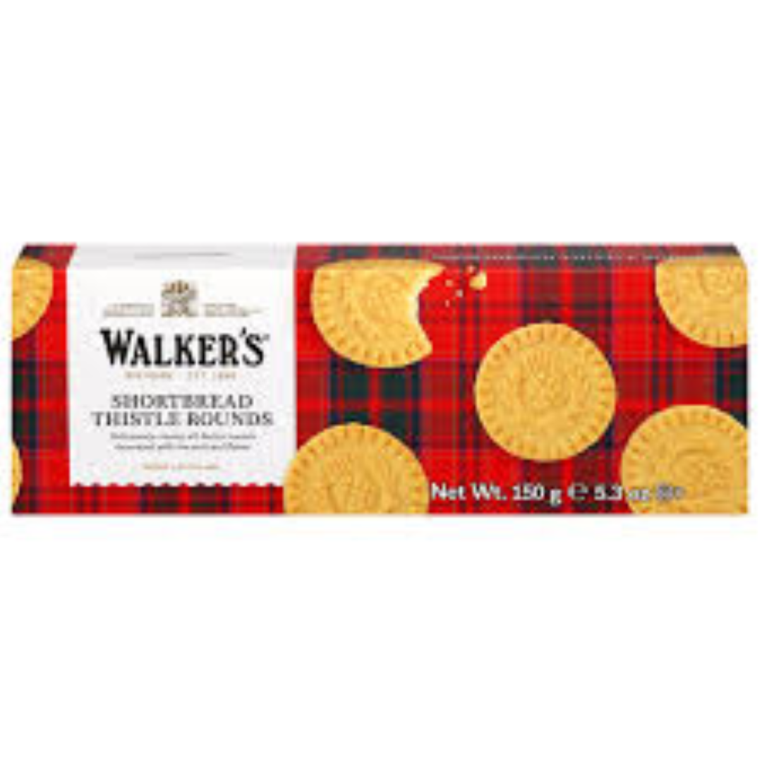 WALKERS PURE BUTTER SHORT BREAD ROUND 100G